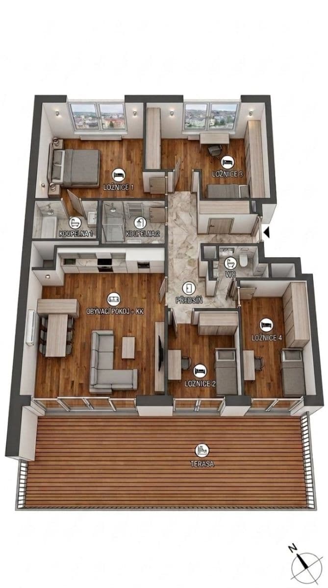 Predaj bytu 5-izbový 119 m², Veselovského, Praha, Praha Predaj bytu 5-izbový 119 m², Veselovského, Praha, Praha