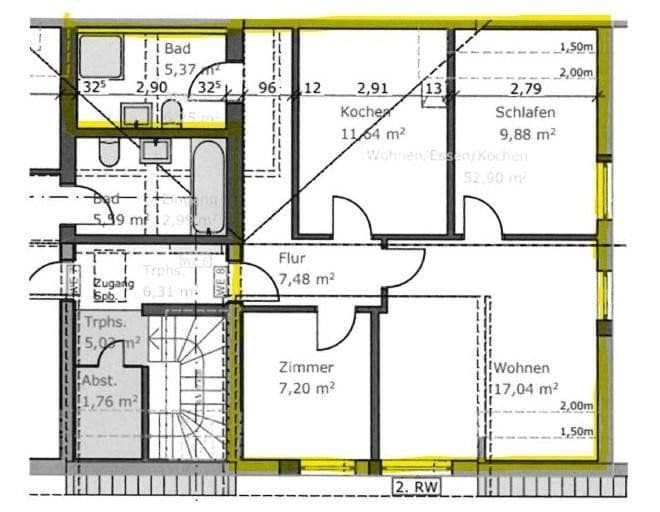 Predaj bytu 3-izbový 60 m², Wolferborner Straße 4, Büdingen, Hesensko Predaj bytu 3-izbový 60 m², Wolferborner Straße 4, Büdingen, Hesensko