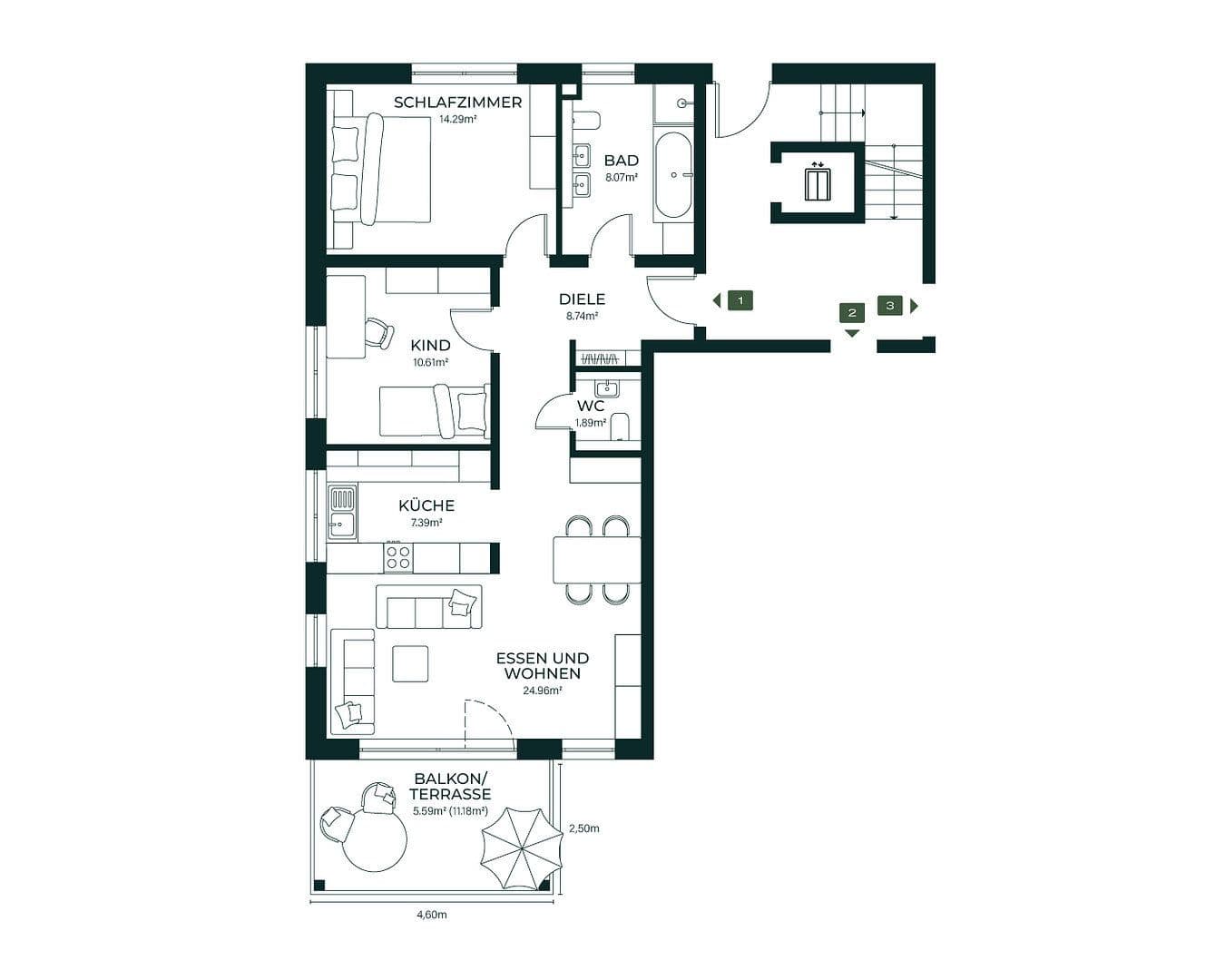 Predaj bytu 3-izbový 82 m², Oelsnitzerstr. 67, Gattendorf, Bavorsko Predaj bytu 3-izbový 82 m², Oelsnitzerstr. 67, Gattendorf, Bavorsko