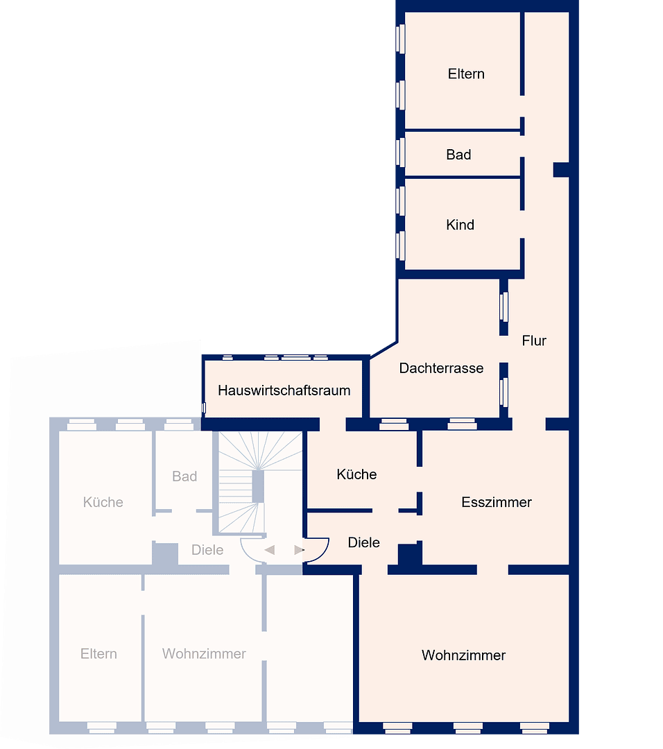 Prenájom bytu 4-izbový 148 m², Fürth, Bavorsko Prenájom bytu 4-izbový 148 m², Fürth, Bavorsko