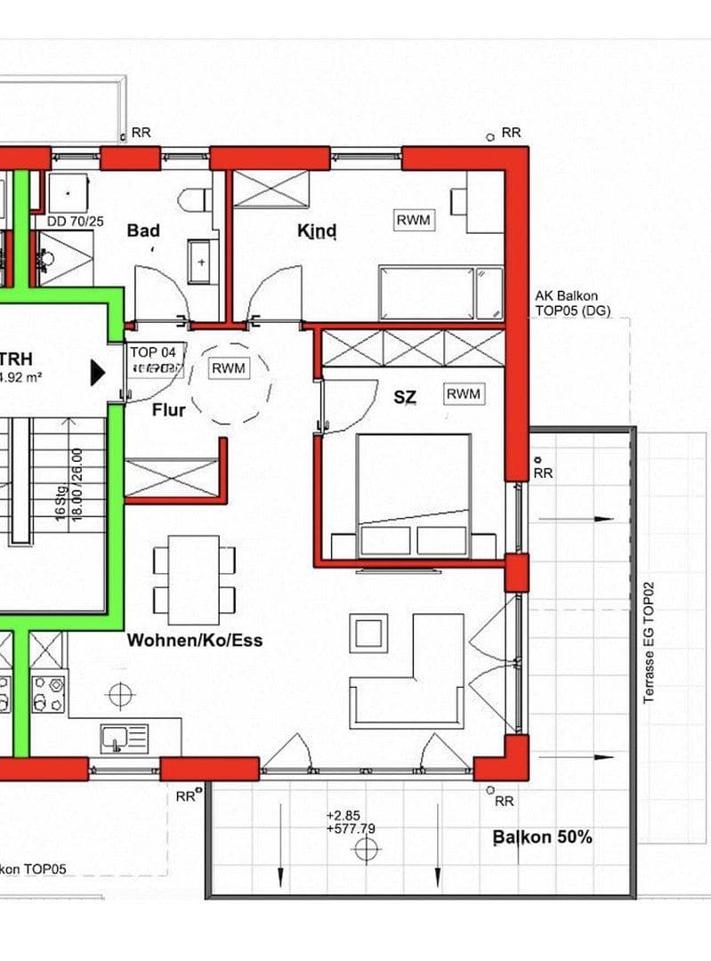 Prenájom bytu 3-izbový 70 m², Kammererstraße 56, Traunstein, Bavorsko Prenájom bytu 3-izbový 70 m², Kammererstraße 56, Traunstein, Bavorsko