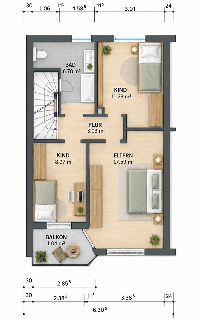 Predaj domu 110 m², pozemok 296 m², Vöhringen, Bavorsko Predaj domu 110 m², pozemok 296 m², Vöhringen, Bavorsko