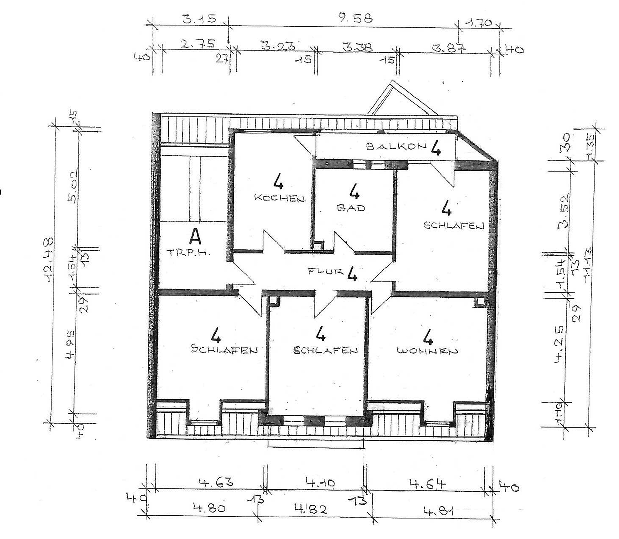 Prenájom bytu 4-izbový 126 m², Fröhnstraße 61, Pirmasens, Porýnie-Falcko Prenájom bytu 4-izbový 126 m², Fröhnstraße 61, Pirmasens, Porýnie-Falcko
