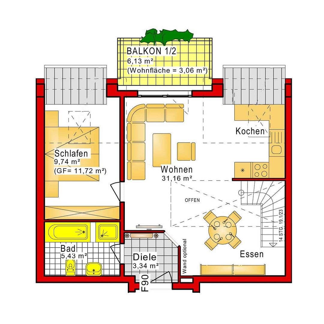 Prenájom bytu 3-izbový 76 m², Hühnerheide 141, Dinslaken, Severné Porýnie - Westfálsko Prenájom bytu 3-izbový 76 m², Hühnerheide 141, Dinslaken, Severné Porýnie - Westfálsko