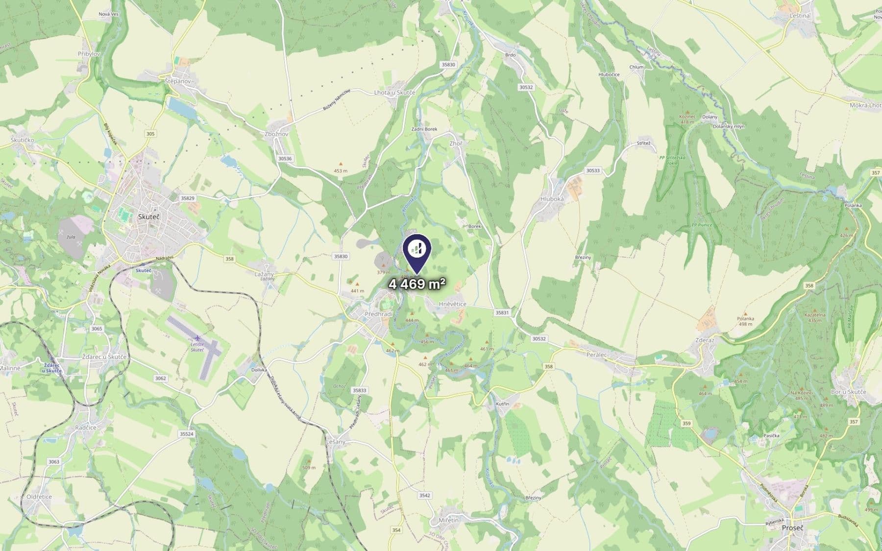 Predaj pozemku 1.117 m², Skuteč, Pardubický kraj Predaj pozemku 1.117 m², Skuteč, Pardubický kraj