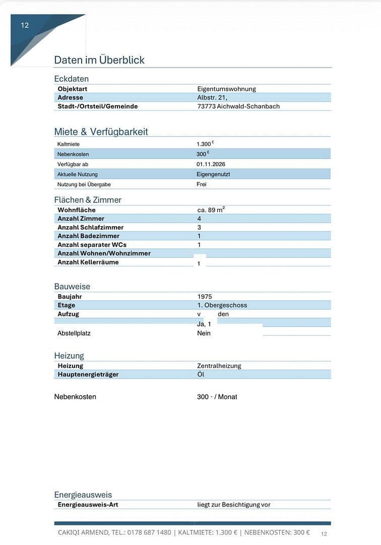 Prenájom bytu 4-izbový 89 m², Albstraße 21, Aichwald, Bádensko-Wurttembersko Prenájom bytu 4-izbový 89 m², Albstraße 21, Aichwald, Bádensko-Wurttembersko