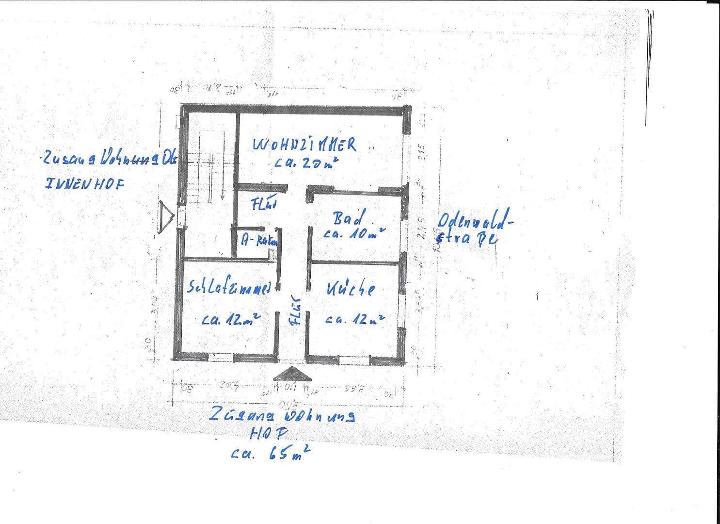 Prenájom bytu 2-izbový 65 m², Odenwaldstraße 39, Otzberg, Hesensko Prenájom bytu 2-izbový 65 m², Odenwaldstraße 39, Otzberg, Hesensko
