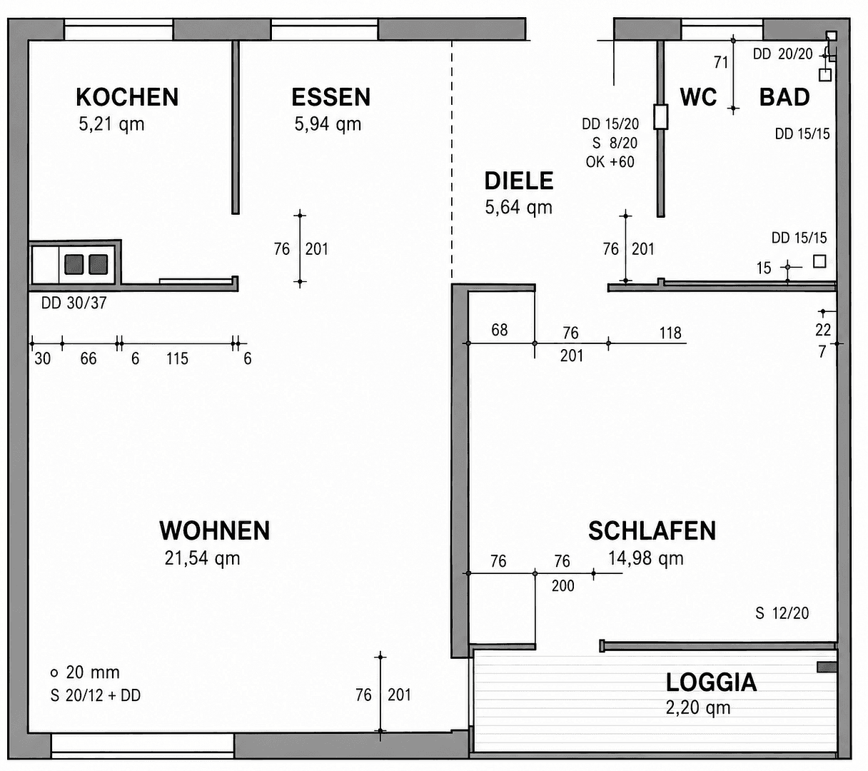 Predaj bytu 2-izbový 60 m², Inratherstraße 325, Krefeld, Severné Porýnie - Westfálsko Predaj bytu 2-izbový 60 m², Inratherstraße 325, Krefeld, Severné Porýnie - Westfálsko