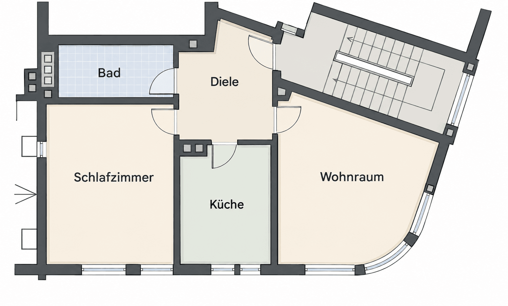 Prenájom bytu 2-izbový 51 m², Frohnhauserstraße 137, Essen, Severné Porýnie - Westfálsko Prenájom bytu 2-izbový 51 m², Frohnhauserstraße 137, Essen, Severné Porýnie - Westfálsko