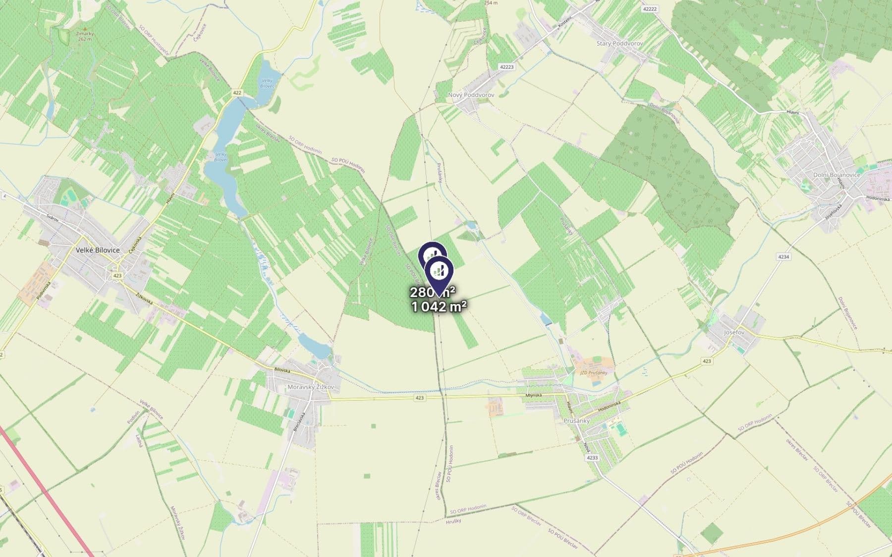 Predaj pozemku 1.322 m², Prušánky, Jihomoravský kraj Predaj pozemku 1.322 m², Prušánky, Jihomoravský kraj