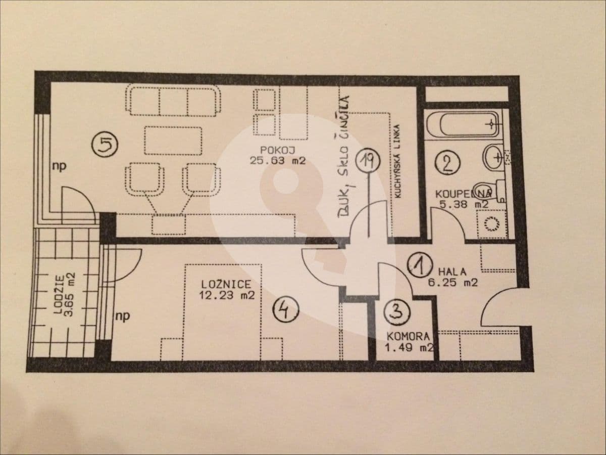Predaj bytu 2-izbový 55 m², Podkovářská, Praha, Praha Predaj bytu 2-izbový 55 m², Podkovářská, Praha, Praha
