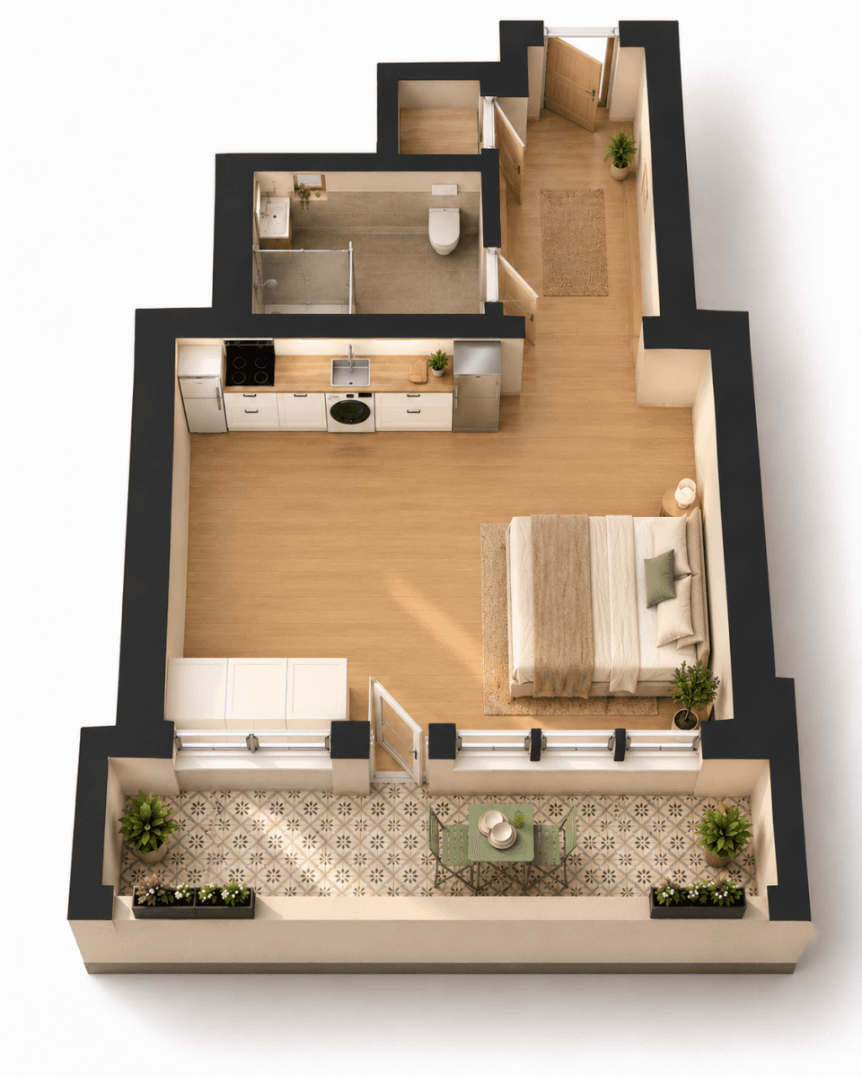 Prenájom bytu 1-izbový 38 m², Jičínská, Praha, Praha Prenájom bytu 1-izbový 38 m², Jičínská, Praha, Praha