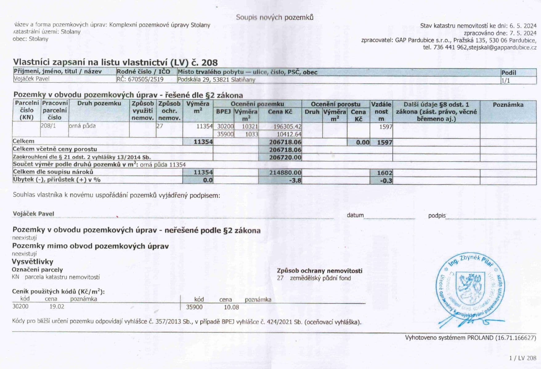 Predaj pozemku 11.354 m², Stolany, Pardubický kraj Predaj pozemku 11.354 m², Stolany, Pardubický kraj