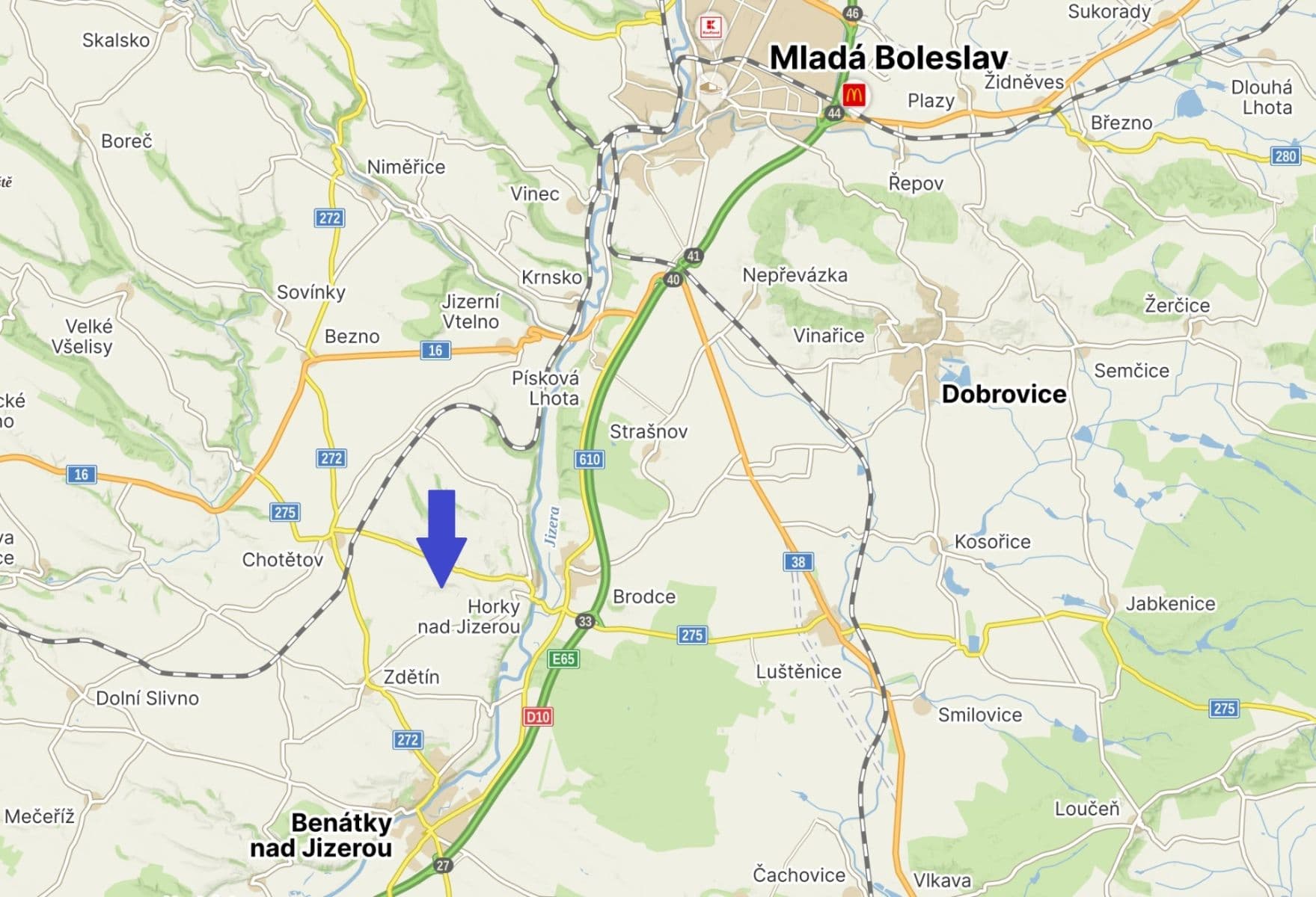 Predaj pozemku 23.561 m², Horky nad Jizerou, Středočeský kraj Predaj pozemku 23.561 m², Horky nad Jizerou, Středočeský kraj