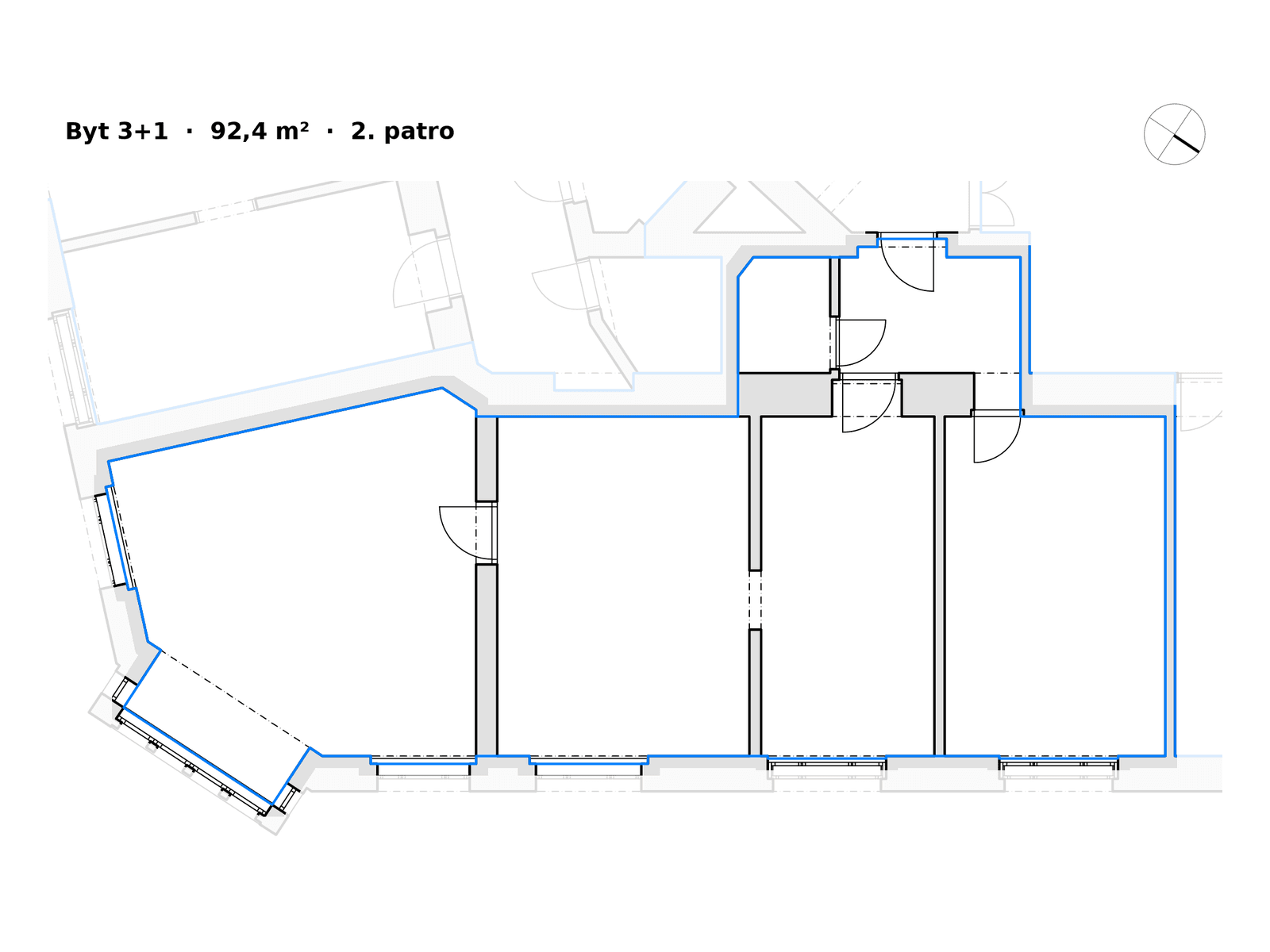 Predaj bytu 3-izbový 92 m², Primátorská, Praha, Praha Predaj bytu 3-izbový 92 m², Primátorská, Praha, Praha