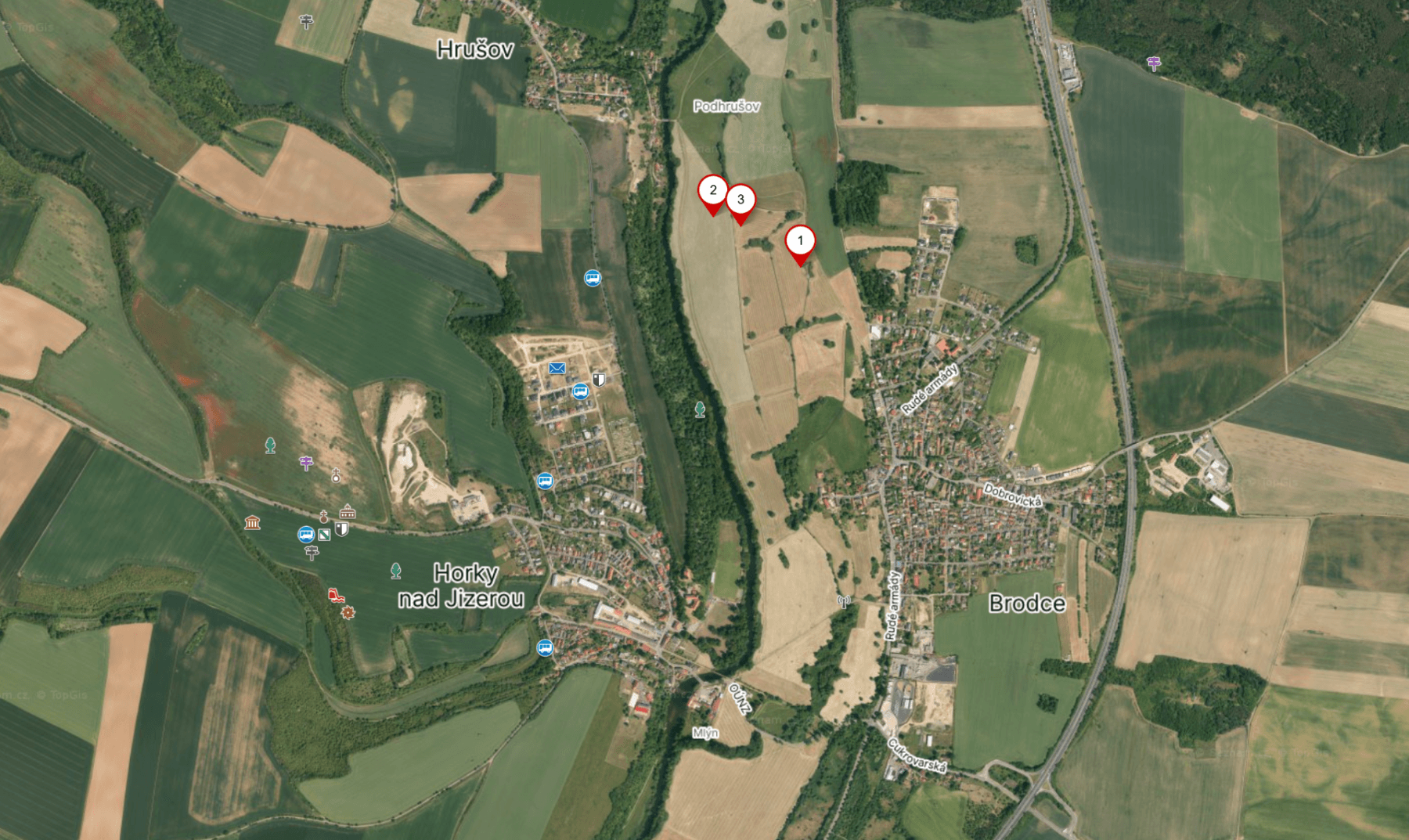 Predaj pozemku 6.928 m², Brodce, Středočeský kraj Predaj pozemku 6.928 m², Brodce, Středočeský kraj