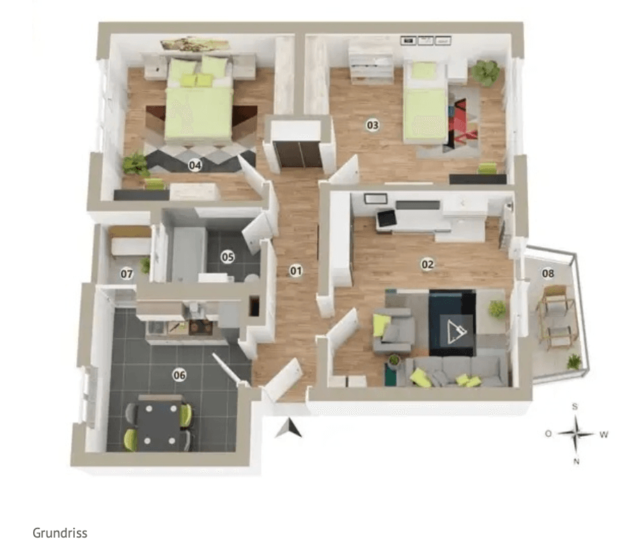 Prenájom bytu 3-izbový 73 m², Vogesenstraße 10, Müllheim im Markgräflerland, Bádensko-Wurttembersko Prenájom bytu 3-izbový 73 m², Vogesenstraße 10, Müllheim im Markgräflerland, Bádensko-Wurttembersko