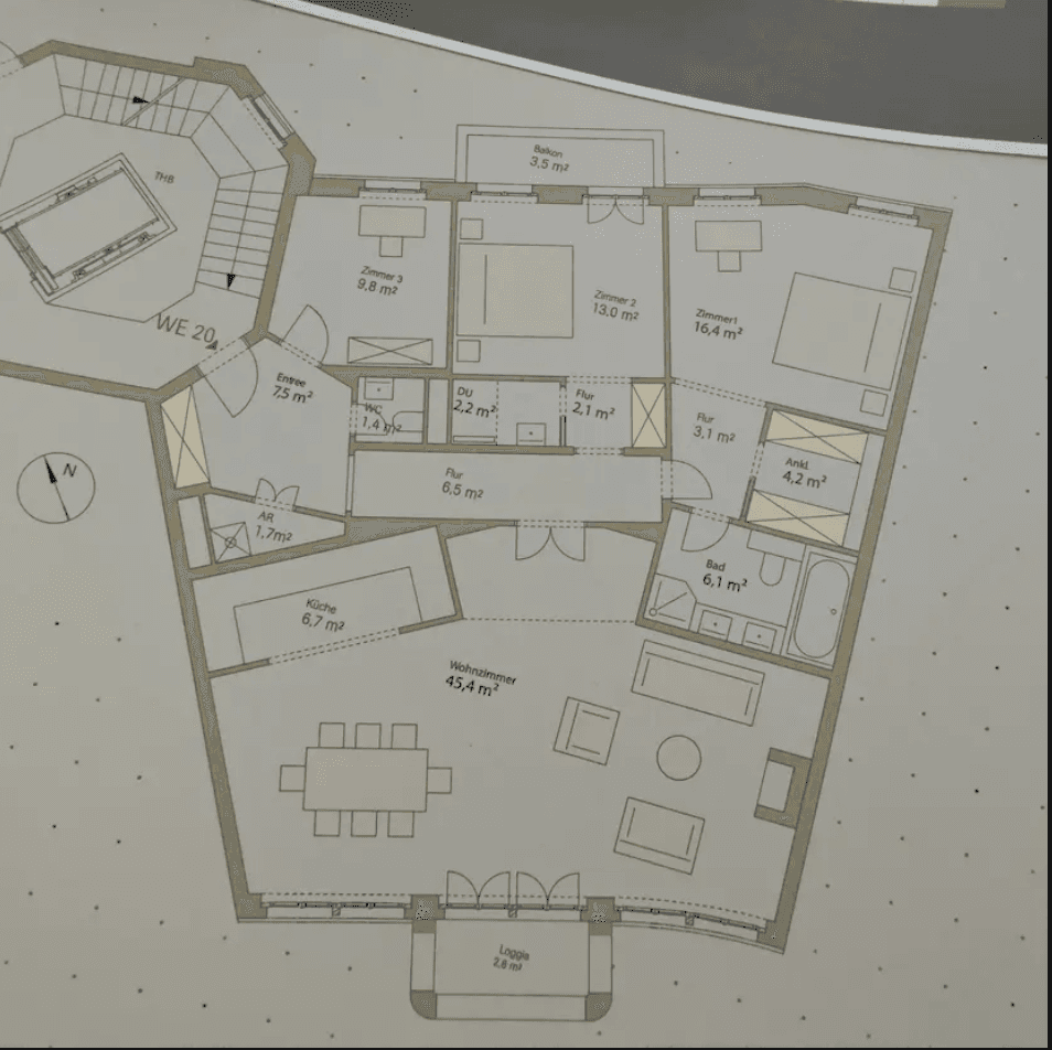 Prenájom bytu 4-izbový 129 m², Berlin, Berlín Prenájom bytu 4-izbový 129 m², Berlin, Berlín