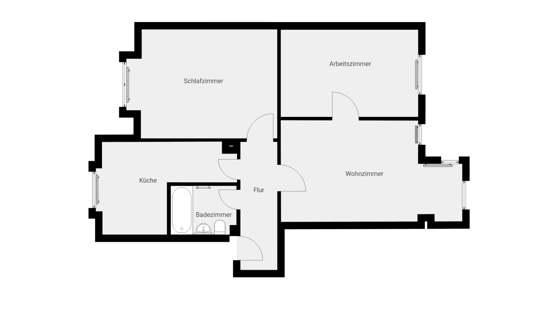 Prenájom bytu 3-izbový 71 m², Jungstraße 10, Wuppertal, Severné Porýnie - Westfálsko Prenájom bytu 3-izbový 71 m², Jungstraße 10, Wuppertal, Severné Porýnie - Westfálsko