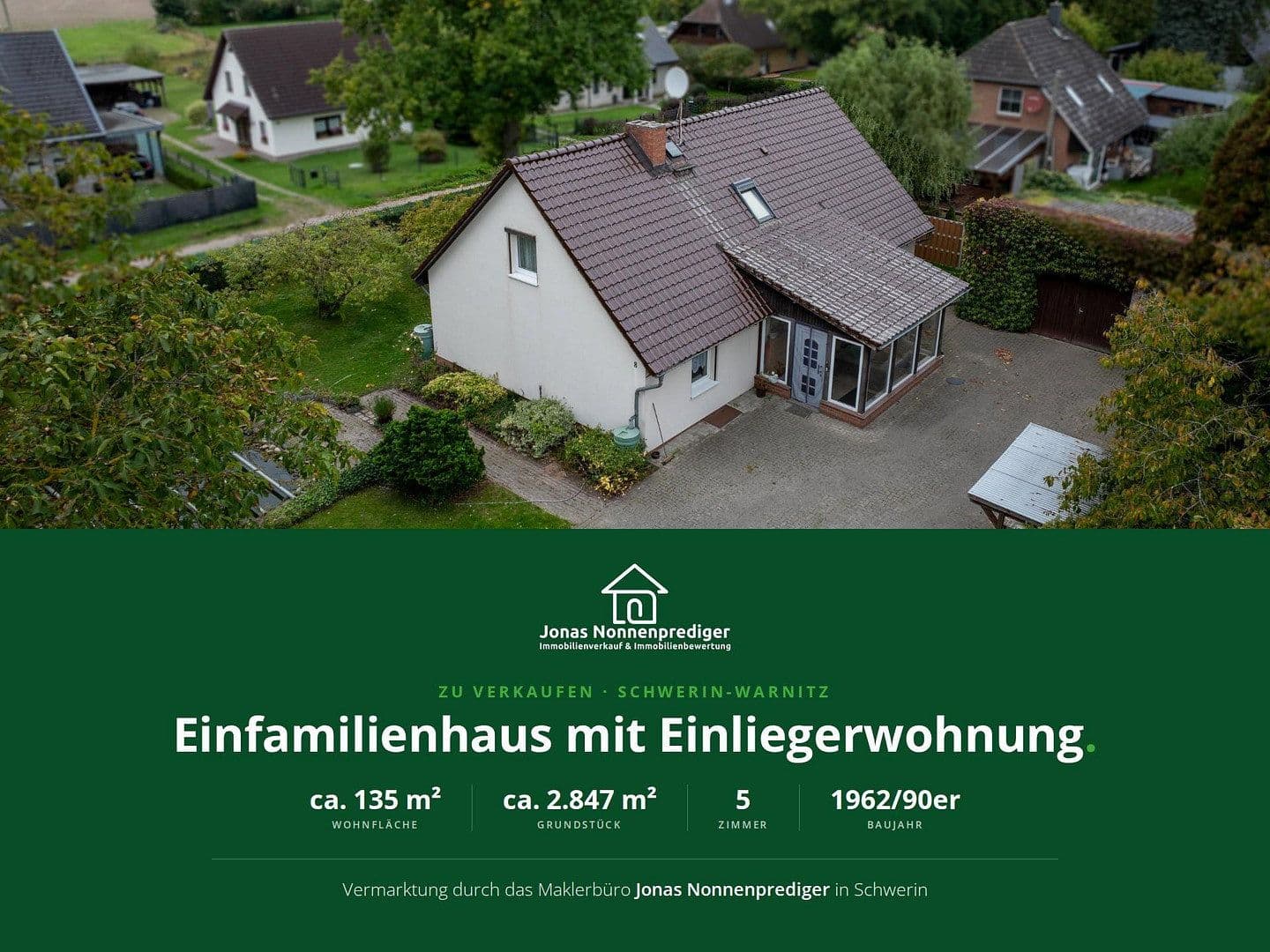Predaj domu 135 m², pozemok 2.847 m², Trebbower Straße 8, Schwerin, Meklenbursko-Predpomoransko Predaj domu 135 m², pozemok 2.847 m², Trebbower Straße 8, Schwerin, Meklenbursko-Predpomoransko