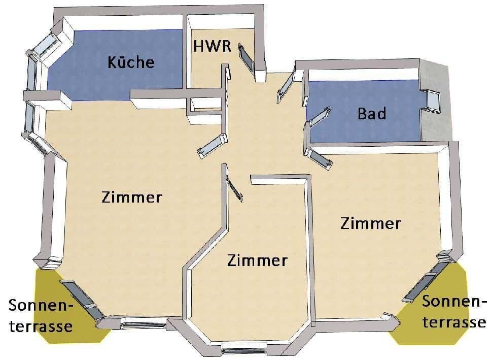 Predaj bytu 3-izbový 92 m², Münsinger Straße 4, Berlin, Berlín Predaj bytu 3-izbový 92 m², Münsinger Straße 4, Berlin, Berlín