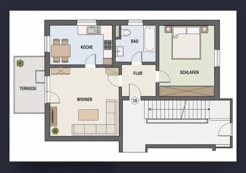 Predaj bytu 2-izbový 43 m², Eching, Bavorsko Predaj bytu 2-izbový 43 m², Eching, Bavorsko