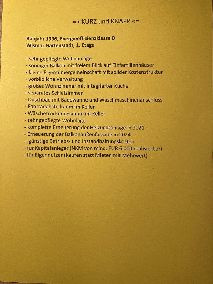 Predaj bytu 2-izbový 45 m², Wismar, Meklenbursko-Predpomoransko Predaj bytu 2-izbový 45 m², Wismar, Meklenbursko-Predpomoransko