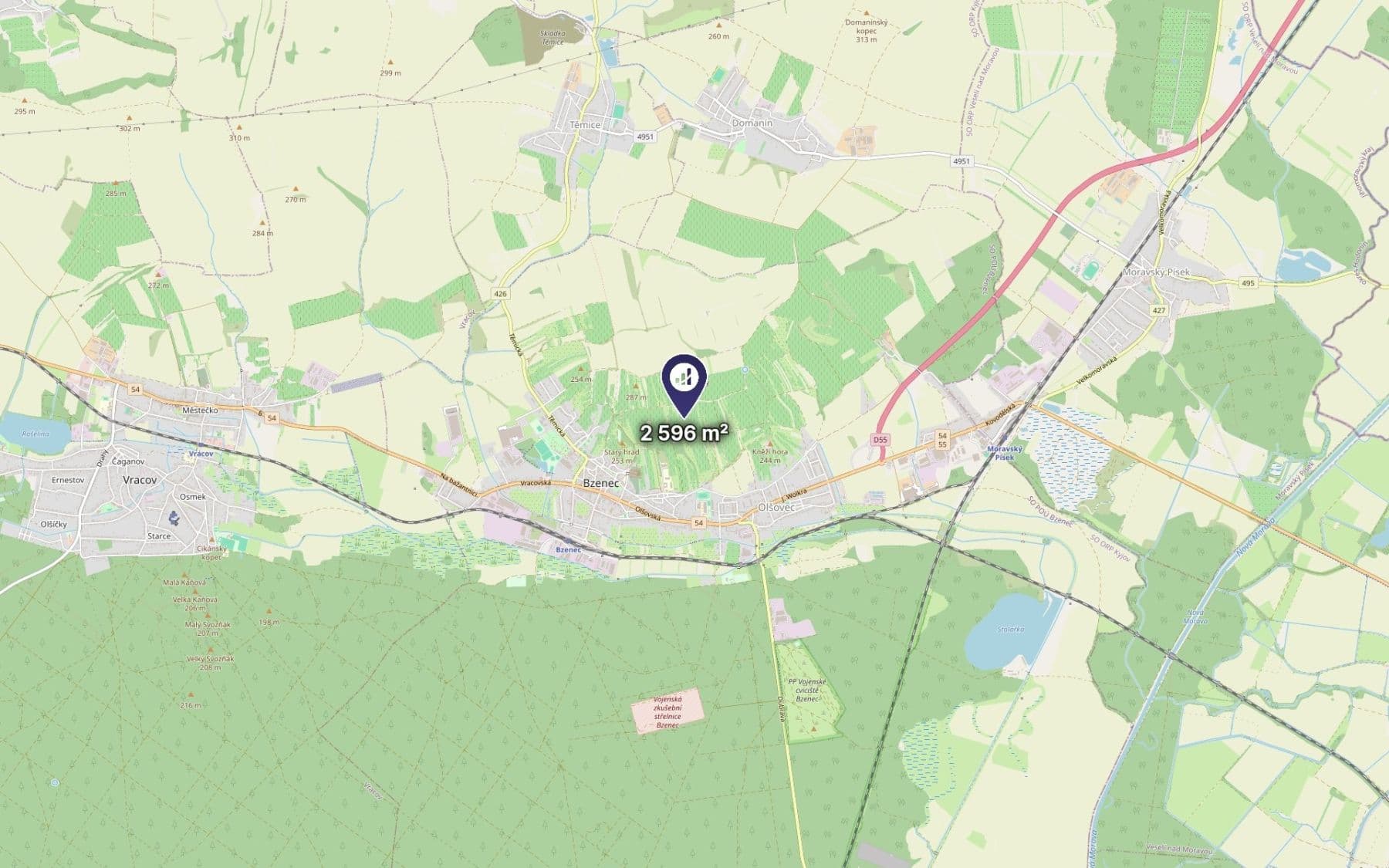 Predaj pozemku 2.596 m², Bzenec, Jihomoravský kraj Predaj pozemku 2.596 m², Bzenec, Jihomoravský kraj