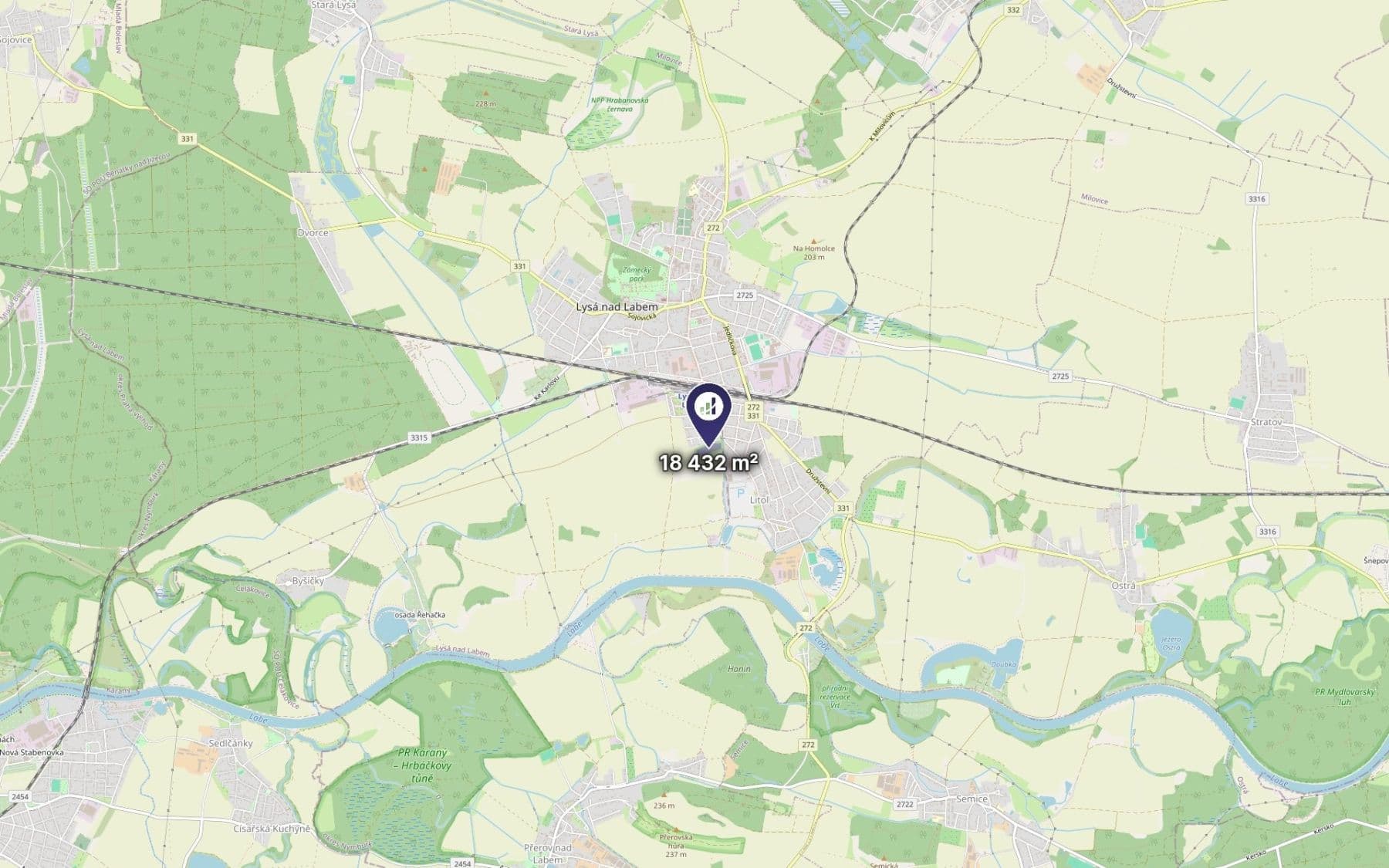 Predaj pozemku 768 m², Lysá nad Labem, Středočeský kraj Predaj pozemku 768 m², Lysá nad Labem, Středočeský kraj