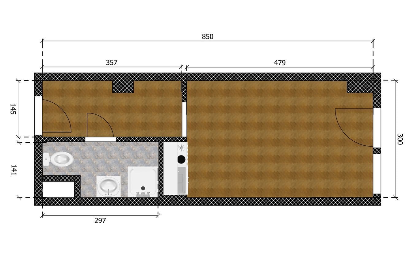 Prenájom bytu 1-izbový 27 m², Peroutkova, Praha, Praha Prenájom bytu 1-izbový 27 m², Peroutkova, Praha, Praha
