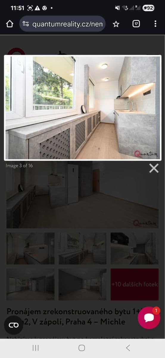 Prenájom bytu 1-izbový 30 m², V zápolí, Praha, Praha Prenájom bytu 1-izbový 30 m², V zápolí, Praha, Praha