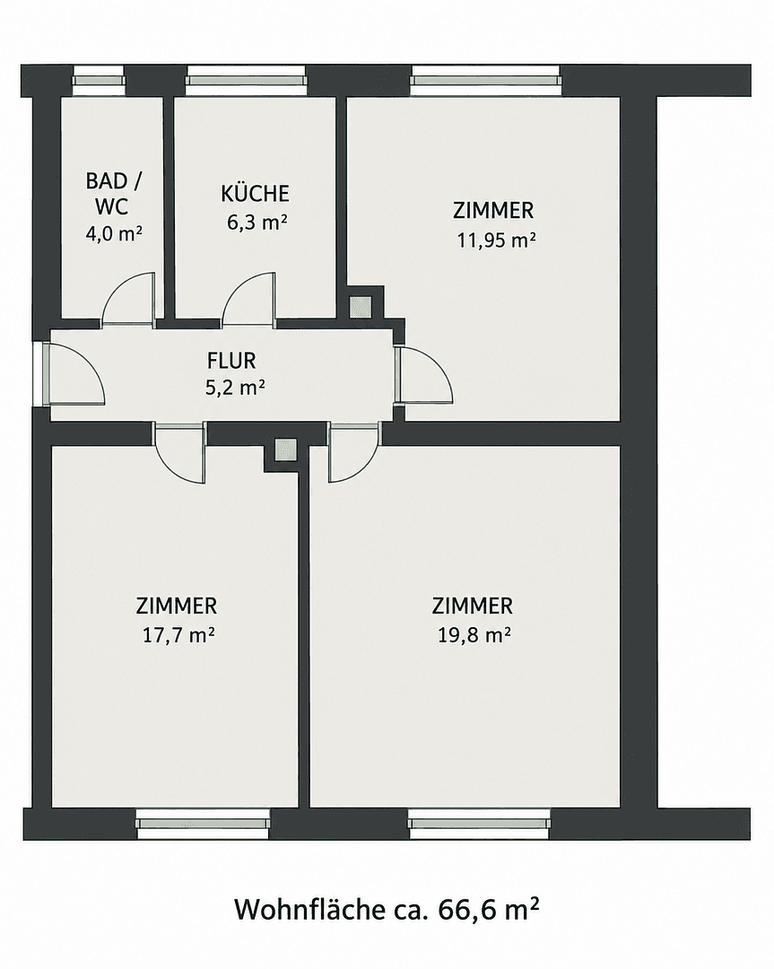 Prenájom bytu 3-izbový 67 m², Bürgermeister-Fuchs-Straße 24-26, Mannheim, Bádensko-Wurttembersko Prenájom bytu 3-izbový 67 m², Bürgermeister-Fuchs-Straße 24-26, Mannheim, Bádensko-Wurttembersko