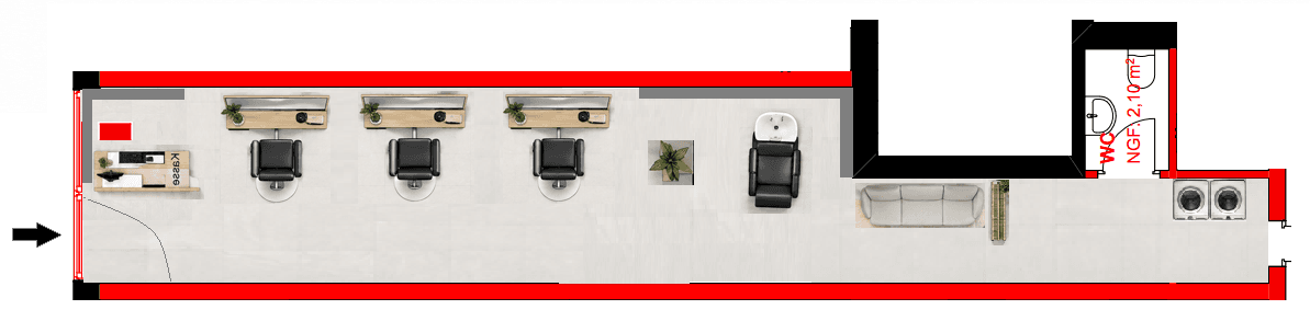 Prenájom nebytového priestoru 60 m², Sertersweg, Gießen, Hesensko Prenájom nebytového priestoru 60 m², Sertersweg, Gießen, Hesensko