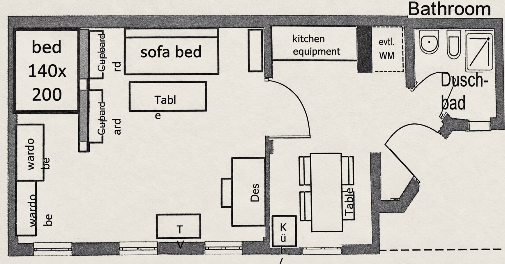 Prenájom bytu 1-izbový 41 m², Vierzigmannstraße 15, Erlangen, Bavorsko Prenájom bytu 1-izbový 41 m², Vierzigmannstraße 15, Erlangen, Bavorsko