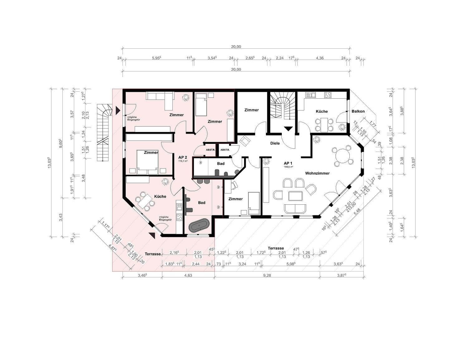 Prenájom bytu 3-izbový 119 m², Mottmannstraße 5b, Troisdorf, Severné Porýnie - Westfálsko Prenájom bytu 3-izbový 119 m², Mottmannstraße 5b, Troisdorf, Severné Porýnie - Westfálsko