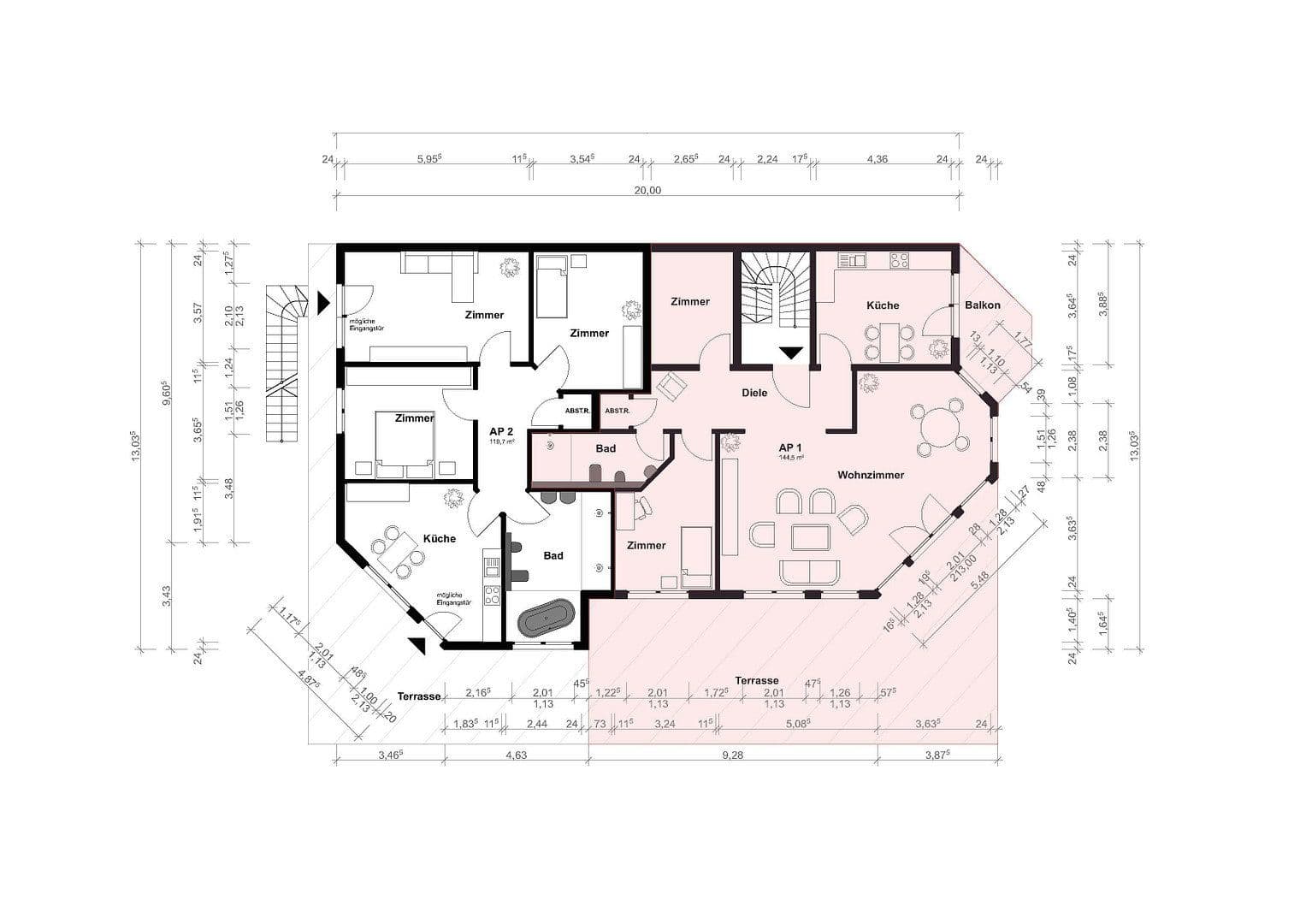Prenájom bytu 3-izbový 145 m², Mottmannstraße 5b, Troisdorf, Severné Porýnie - Westfálsko Prenájom bytu 3-izbový 145 m², Mottmannstraße 5b, Troisdorf, Severné Porýnie - Westfálsko