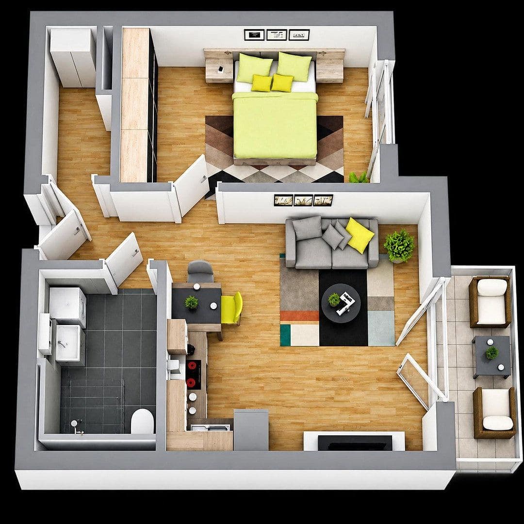 Prenájom bytu 2-izbový 49 m², Manching, Bavorsko Prenájom bytu 2-izbový 49 m², Manching, Bavorsko