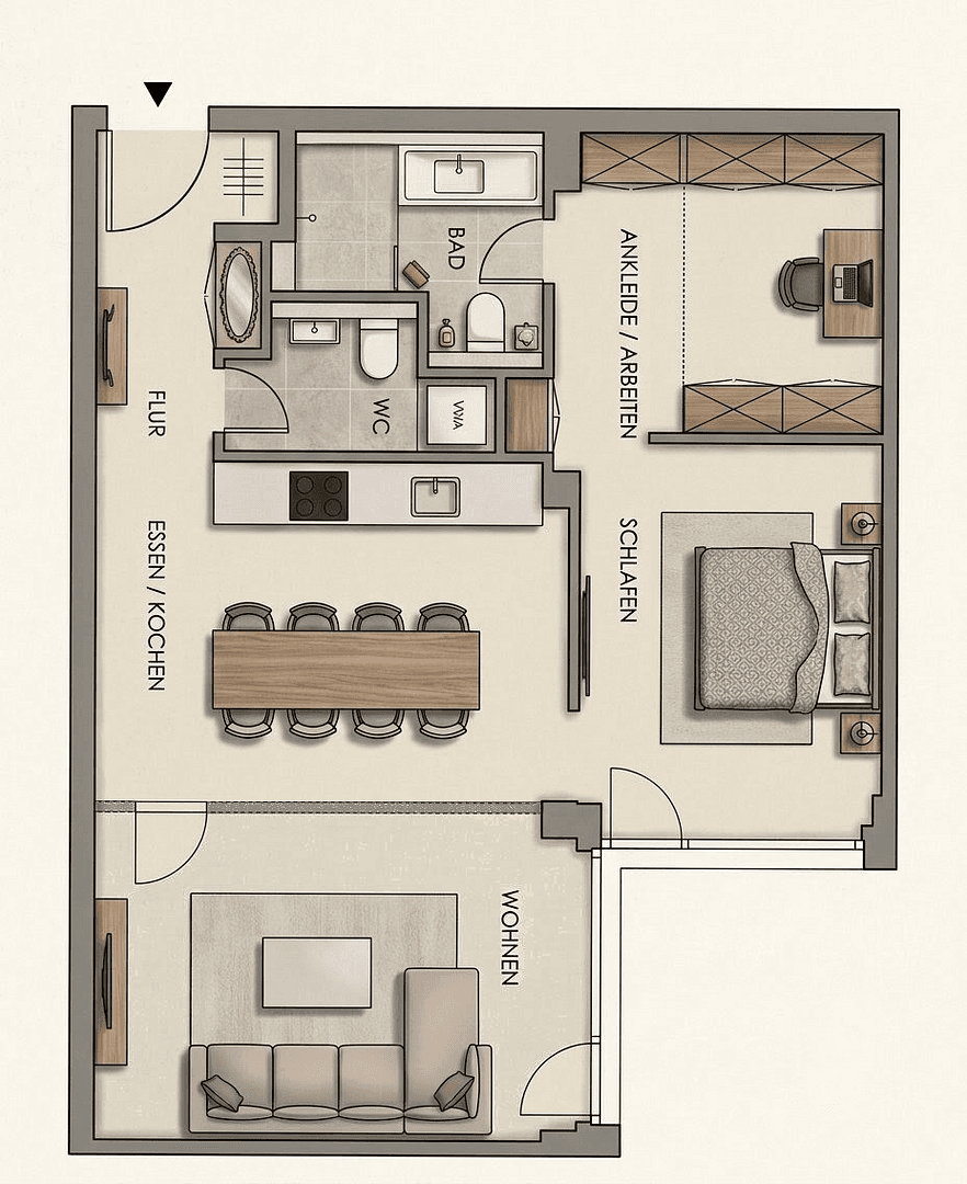 Predaj bytu 2-izbový 72 m², Birketweg 37, München, Bavorsko Predaj bytu 2-izbový 72 m², Birketweg 37, München, Bavorsko
