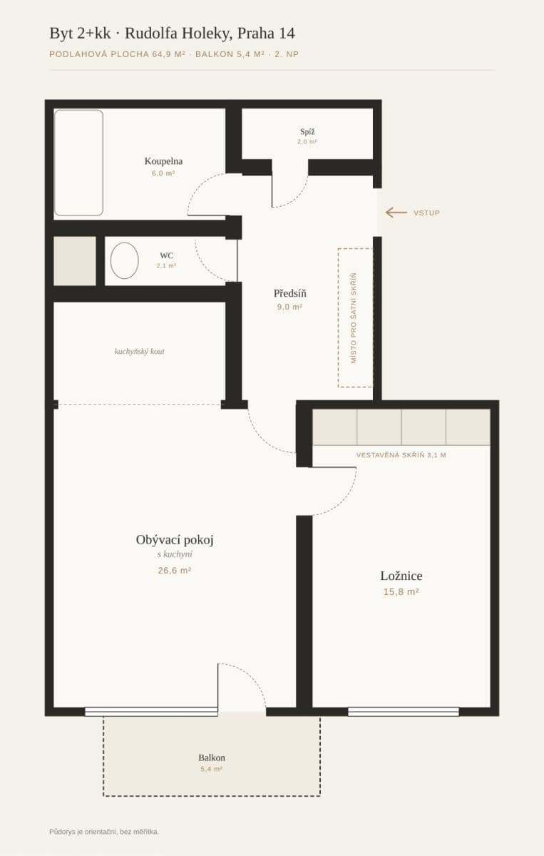 Predaj bytu 2-izbový 65 m², Rudolfa Holeky, Praha, Praha Predaj bytu 2-izbový 65 m², Rudolfa Holeky, Praha, Praha