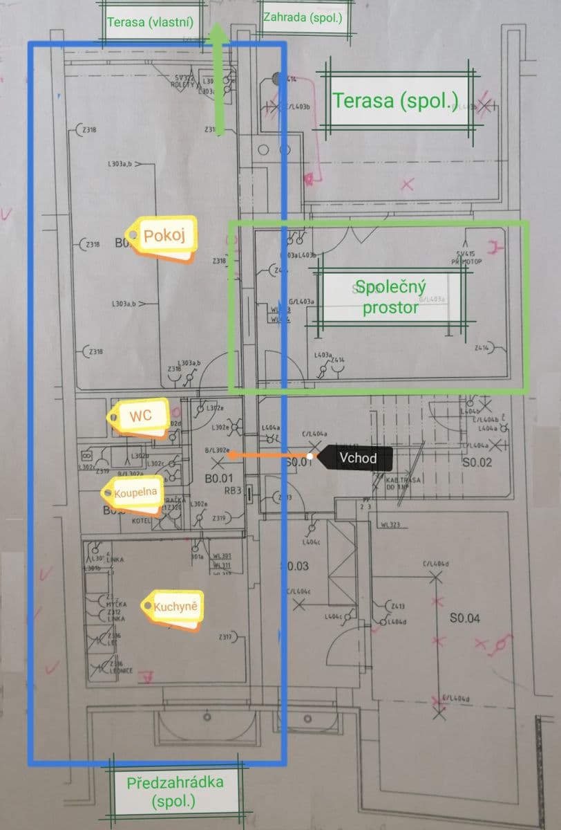 Prenájom bytu 1-izbový 46 m², Vehlovická, Praha, Praha Prenájom bytu 1-izbový 46 m², Vehlovická, Praha, Praha