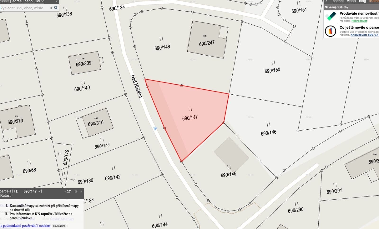Predaj pozemku 723 m², Horní Planá, Jihočeský kraj Predaj pozemku 723 m², Horní Planá, Jihočeský kraj