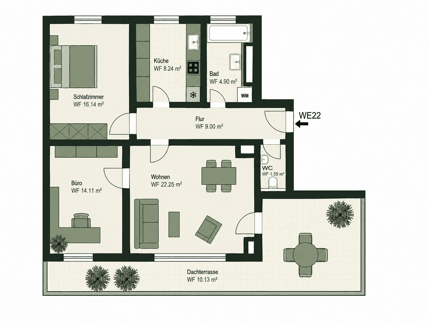 Predaj bytu 3-izbový 86 m², Germering, Bavorsko Predaj bytu 3-izbový 86 m², Germering, Bavorsko