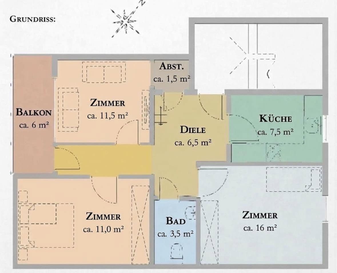 Predaj bytu 4-izbový 89 m², Kielerstraße 345b, Hamburg, Hamburg Predaj bytu 4-izbový 89 m², Kielerstraße 345b, Hamburg, Hamburg