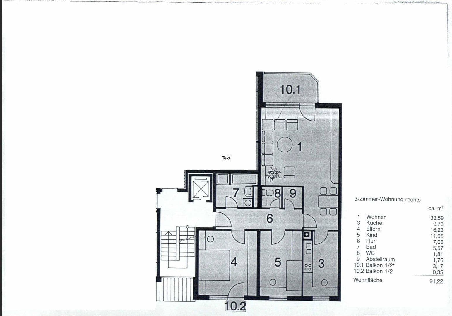 Prenájom bytu 3-izbový 92 m², Stadtbergen, Bavorsko Prenájom bytu 3-izbový 92 m², Stadtbergen, Bavorsko