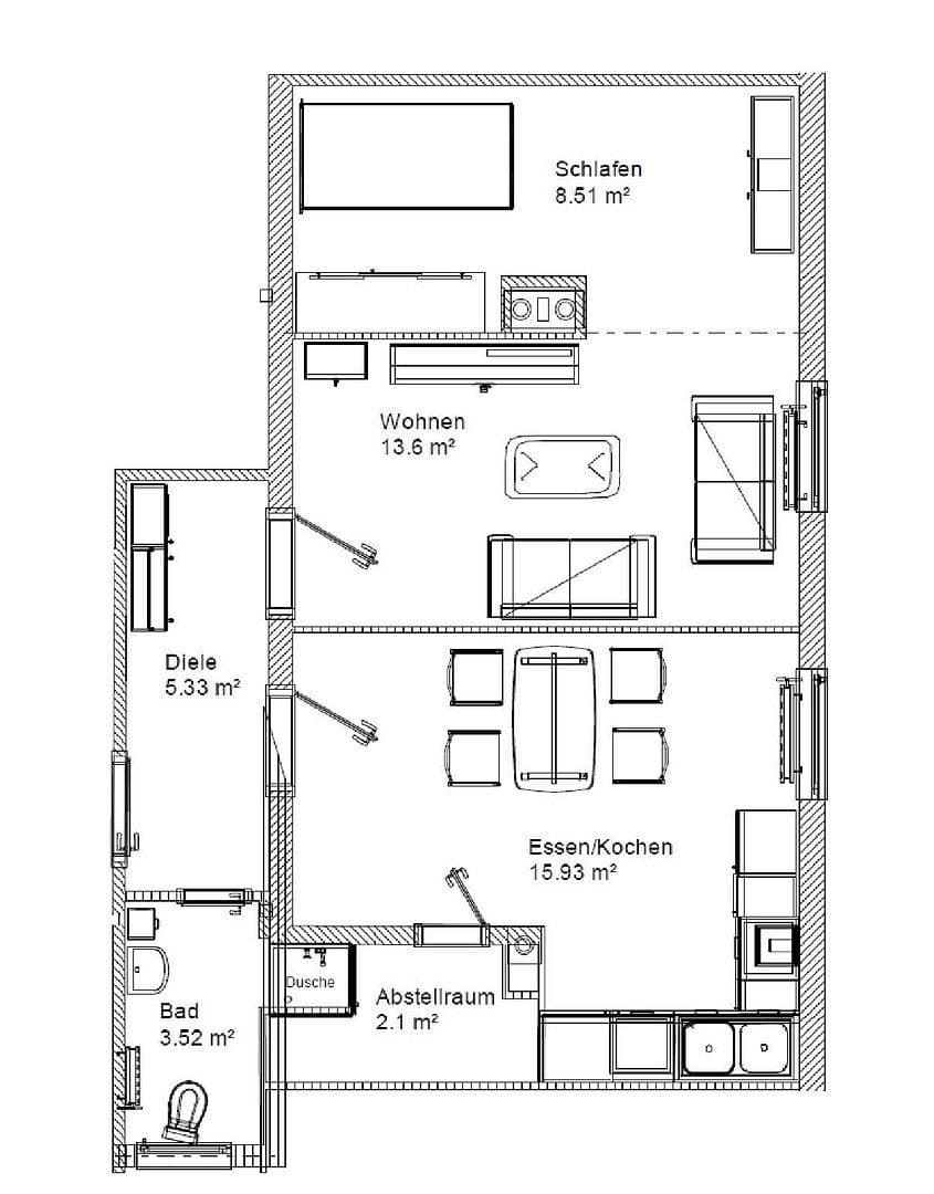 Prenájom bytu 1-izbový 47 m², Karben, Hesensko Prenájom bytu 1-izbový 47 m², Karben, Hesensko