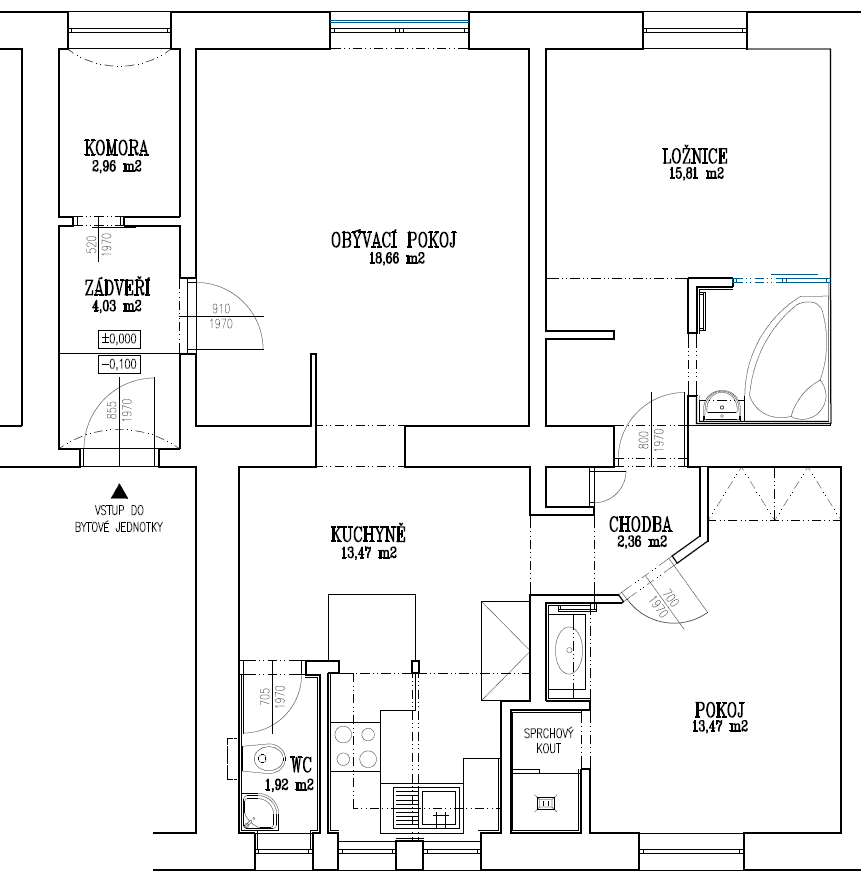 Prenájom bytu 3-izbový 75 m², Krhanice, Středočeský kraj Prenájom bytu 3-izbový 75 m², Krhanice, Středočeský kraj
