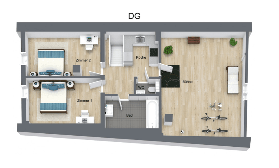 Prenájom bytu 3-izbový 79 m², Dornstetten, Bádensko-Wurttembersko Prenájom bytu 3-izbový 79 m², Dornstetten, Bádensko-Wurttembersko