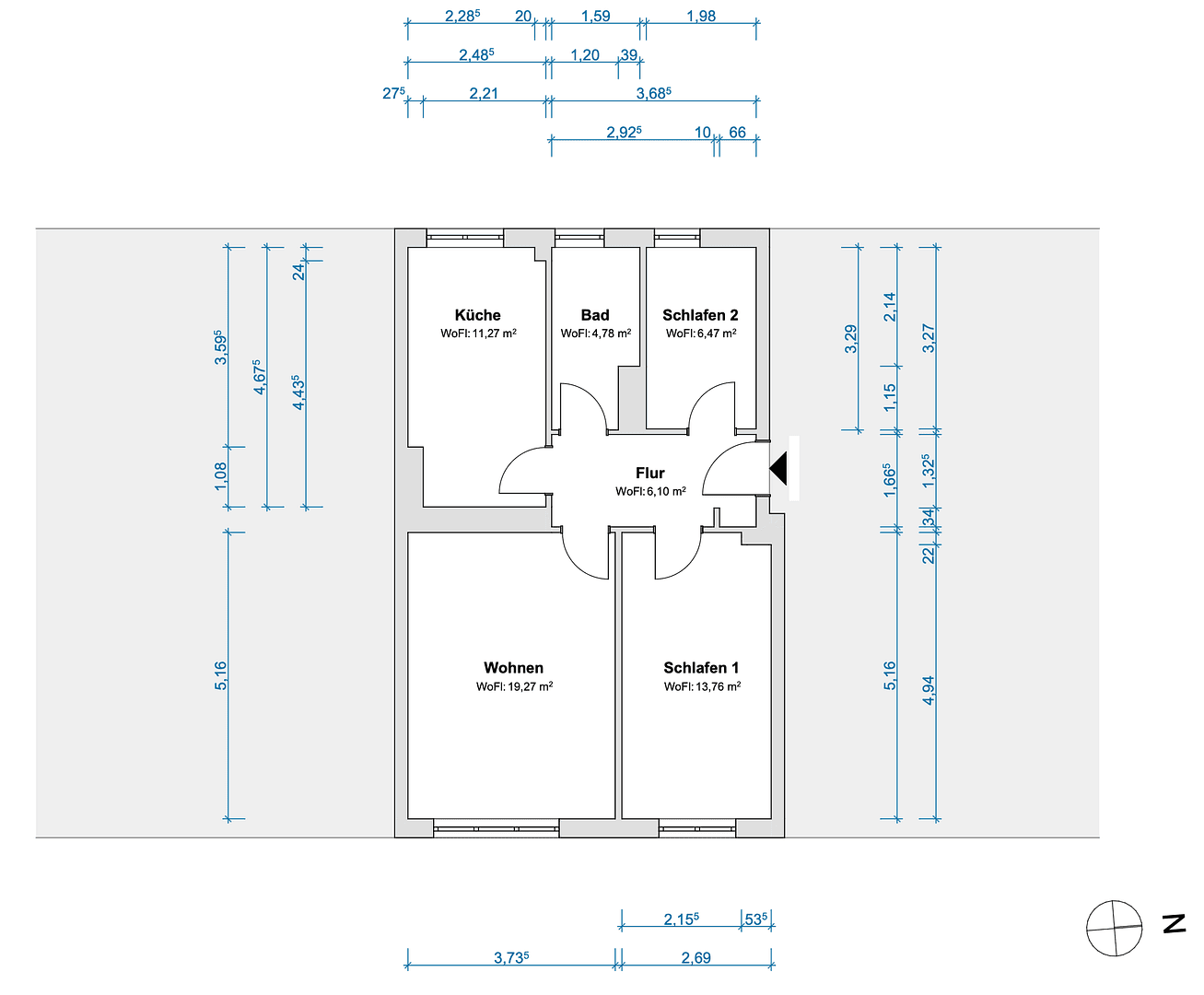 Predaj bytu 3-izbový 62 m², Davoser Straße, Berlin, Berlín Predaj bytu 3-izbový 62 m², Davoser Straße, Berlin, Berlín