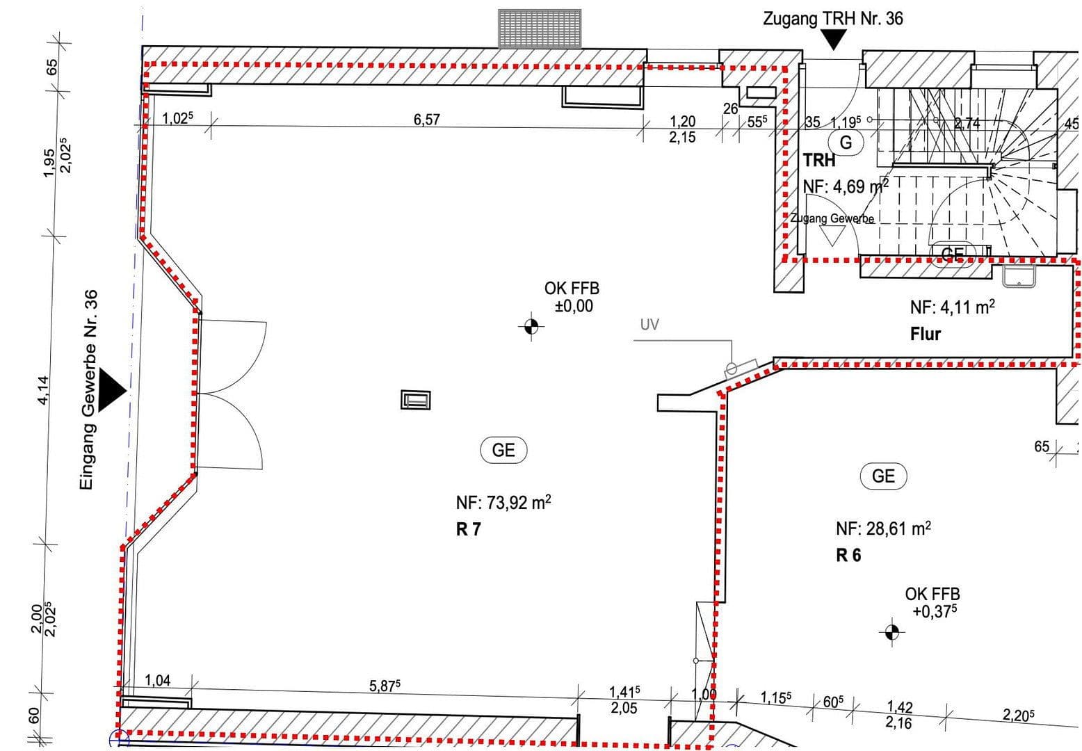 Prenájom nebytového priestoru 130 m², Bochumer Straße 36, Essen, Severné Porýnie - Westfálsko Prenájom nebytového priestoru 130 m², Bochumer Straße 36, Essen, Severné Porýnie - Westfálsko