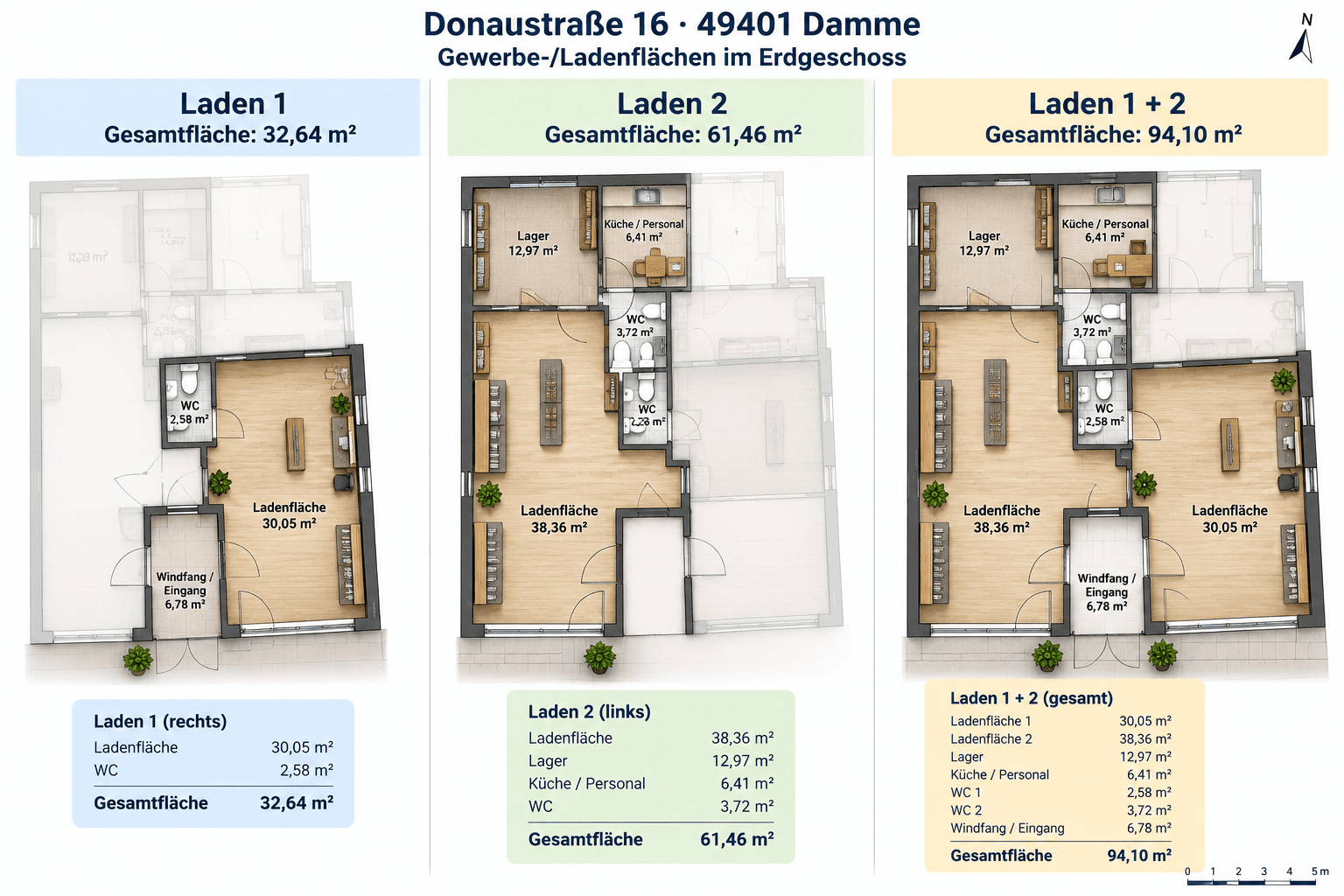 Prenájom kancelárie 65 m², Donaustraße 16, Damme, Dolné Sasko Prenájom kancelárie 65 m², Donaustraße 16, Damme, Dolné Sasko